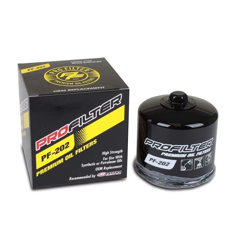 ProFilter PF-202 Honda/Kawasaki Spin-On Black Various Performance Oil Filter