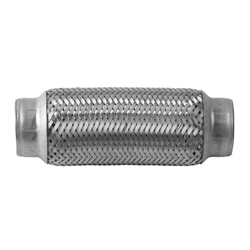 AP Exhaust FT13408B Flex Coupling  - 200 Series SS,  1.75" Core, No Necks, 8" OAL w/Inner Braid