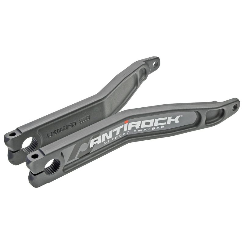 RockJock Antirock Forged Chromoly Sway Bar Arms 15.2in Long 2.5in Offset w/ Stickers Pair