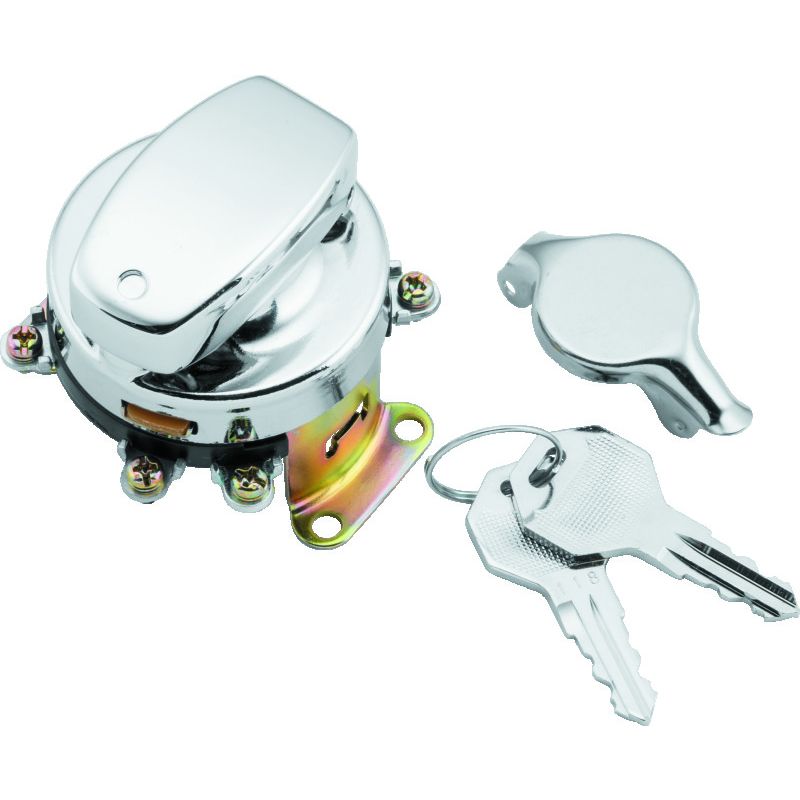 TwinPower 492237 Twin Power 36-72 FL Chrome Fat Bob Style Ignition Switch