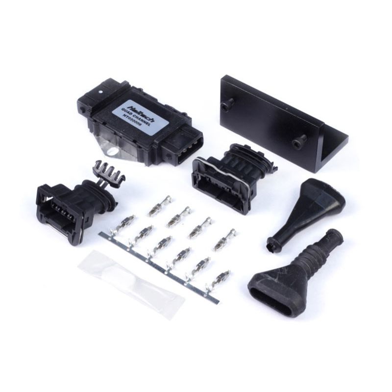 Haltech HT-020006 Quad Channel OEM Igniter (DUMB) w/Plugs/Pins/Mounting Bracket/Paste