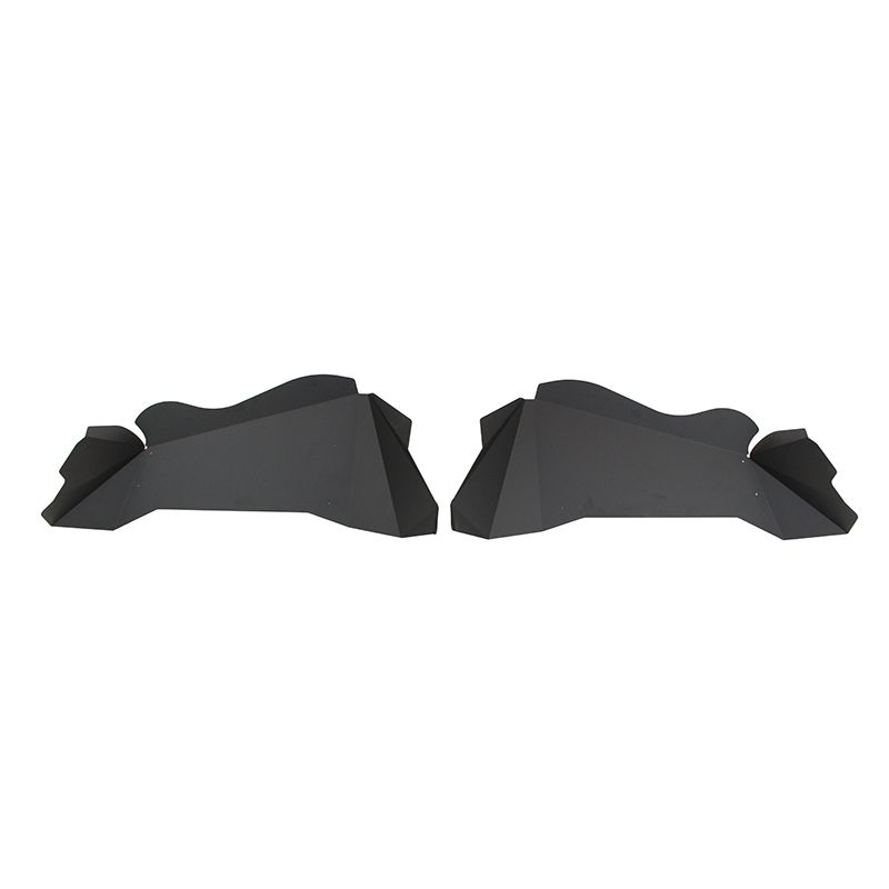 Fishbone Offroad 07-18 Jeep Wrangler JK Aluminum Rear Inner Fenders - Black Powercoat