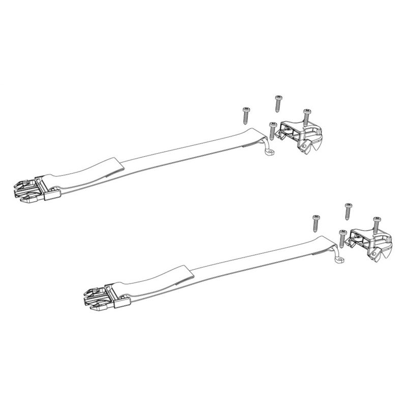 BAK Underside Buckle Ends & Strap Clips Qty 2 (w/ Hardware)