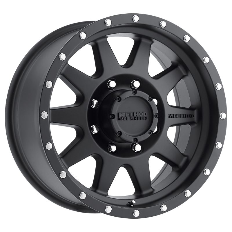 Method Wheels MR30168080500 Method MR301 The Standard 16x8 0mm Offset 8x6.5 130.81mm CB Matte Black Wheel
