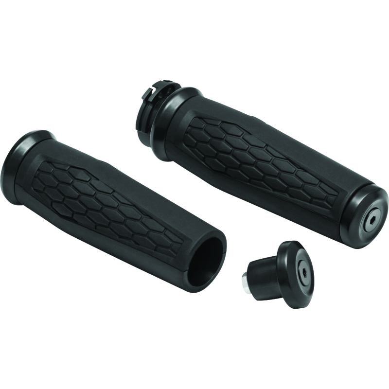 Kuryakyn 5921 Hex Grips Dual Cable Black