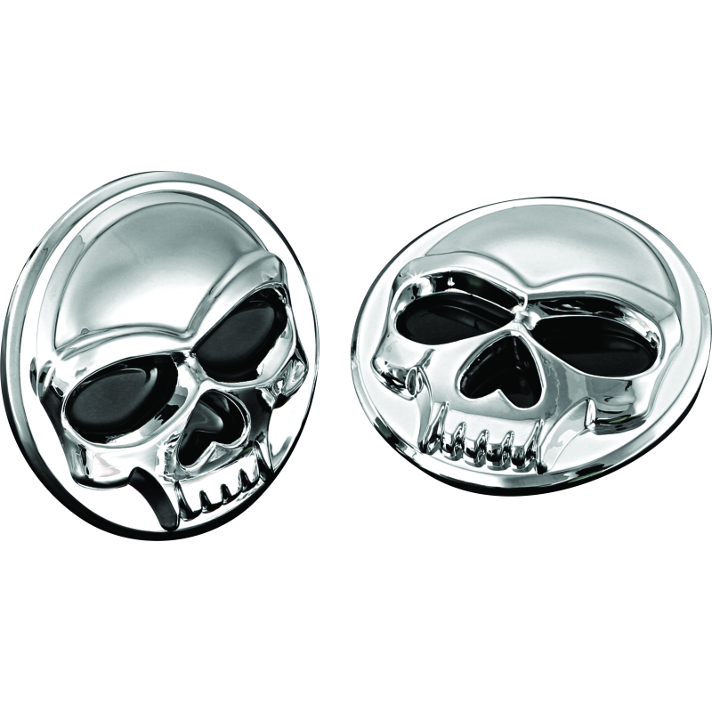 Kuryakyn 1491 Universal Zombie Medallions 2in Diameter Chrome