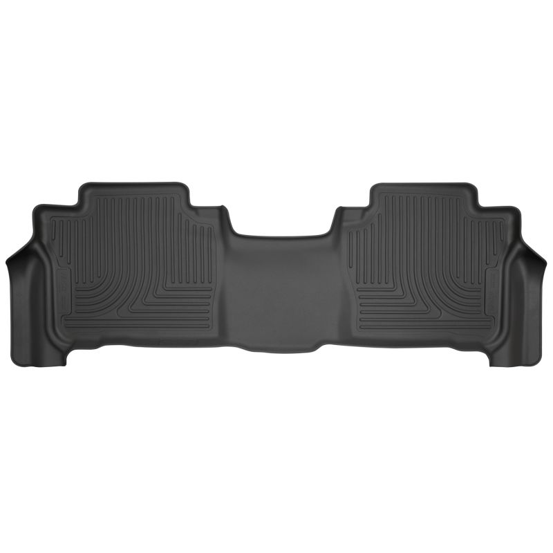 Husky Liners 13-16 Lexus LX570 / 13-16 Toyota Land Cruiser WeatherBeater 2nd Row Black Floor Liners