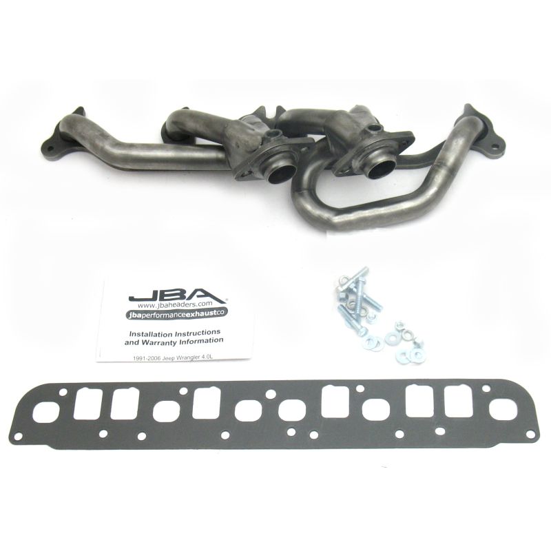 JBA 00-06 Jeep 4.0L 1-1/2in Primary Raw 409SS Cat4Ward Header