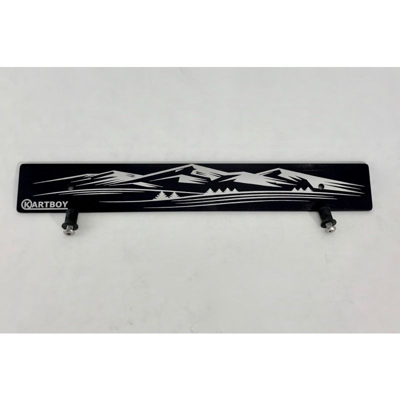 Kartboy KB-055-PL-MTN Front Plate Delete w/Mountain Logo