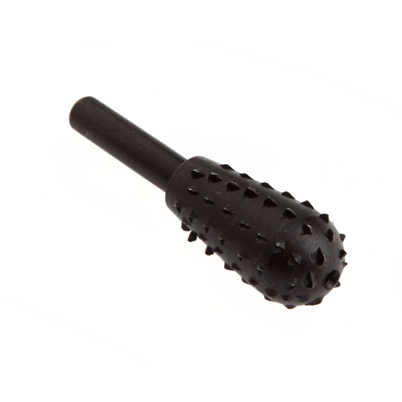 Forney 60067 Mounted Rasp, Tapered with Rounded End and 1/4-Inch Shank, 1-3/8-Inch-by-5/8-Inch