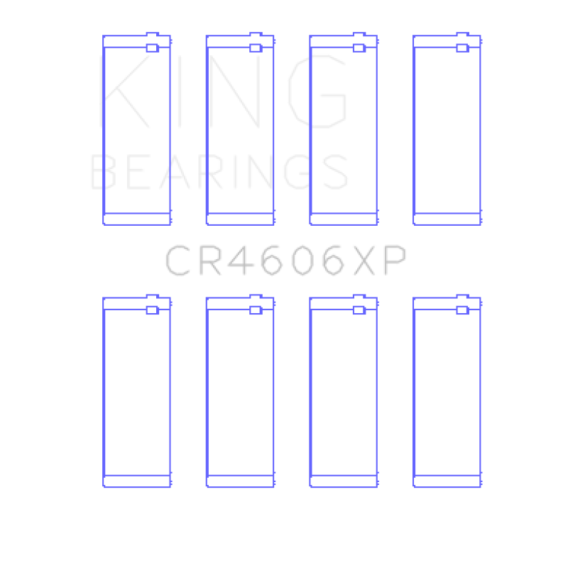 King Engine Bearings CR4606XP King Saab B204/B205/B234/B235 (Size STD) Performance Rod Bearing Set