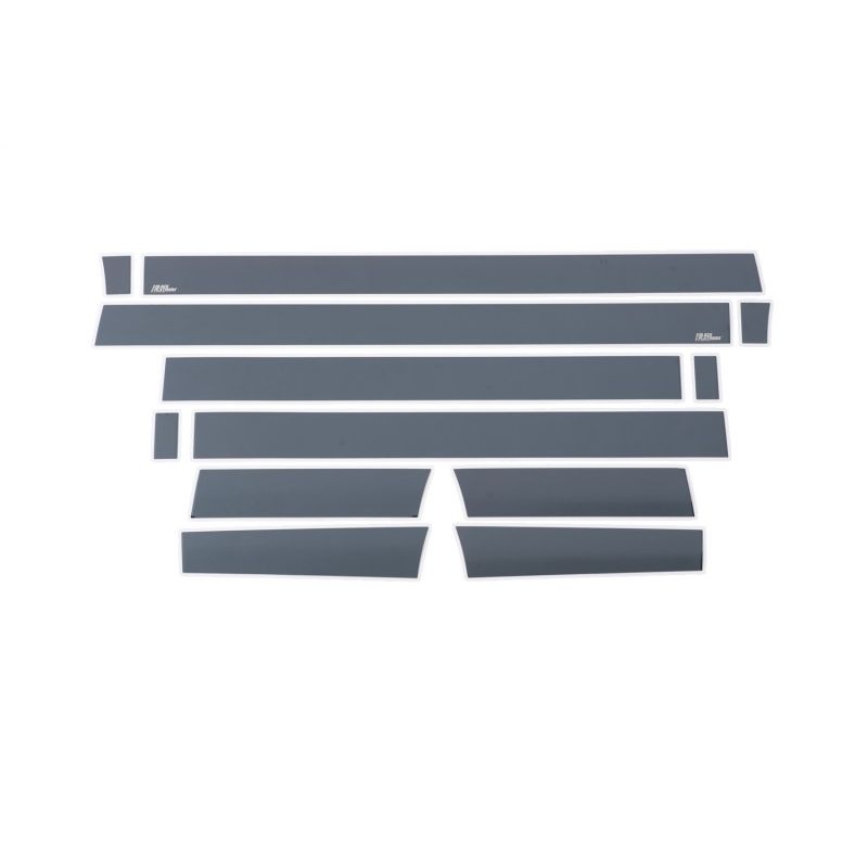 Putco 9751445BP 15-20 Ford F-150 Super Crew 6.5ft (4.25in Tall - 12pcs) Black Platinum Rocker Panels