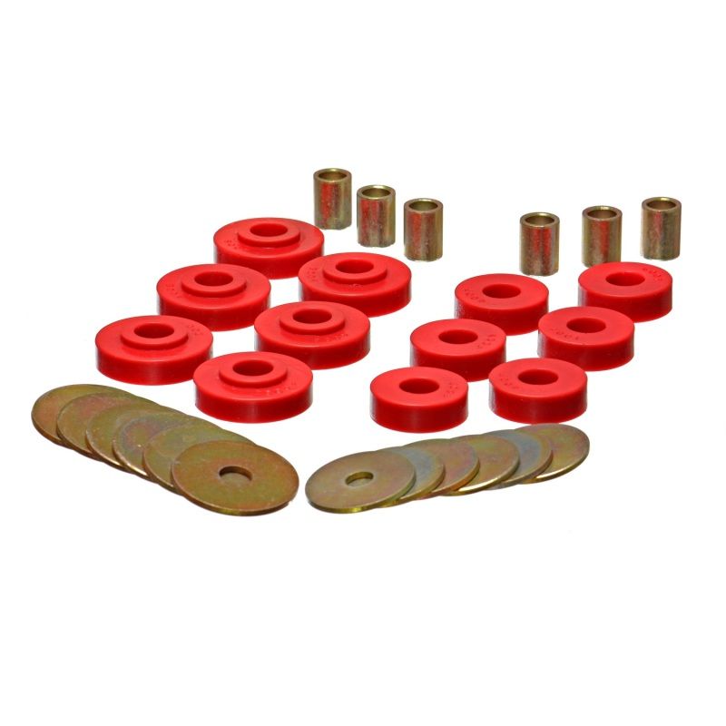 Energy Suspension GM Corvette Red Body Mount Set