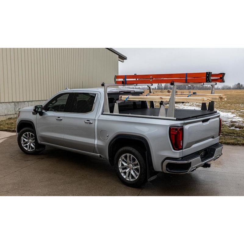 Access ADARAC Aluminum Uprights 24" Vertical Pro Kit (2 Uprights w/1 66" Cross Bar) Silvr Truck Rack