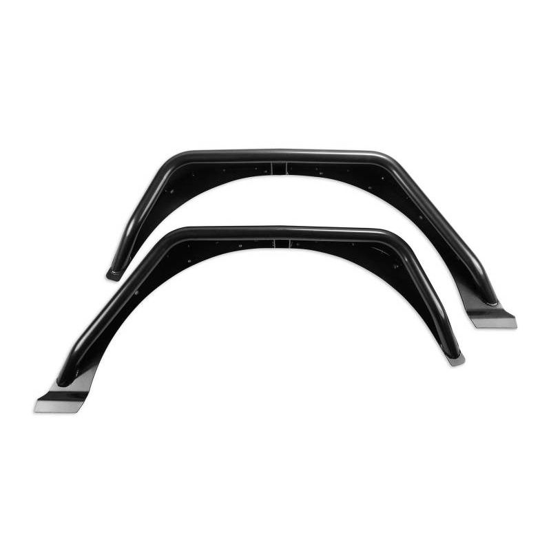 Fabtech FTS24213 18-21 Jeep JL 4WD Rear Steel Tube Fenders - Textured Black