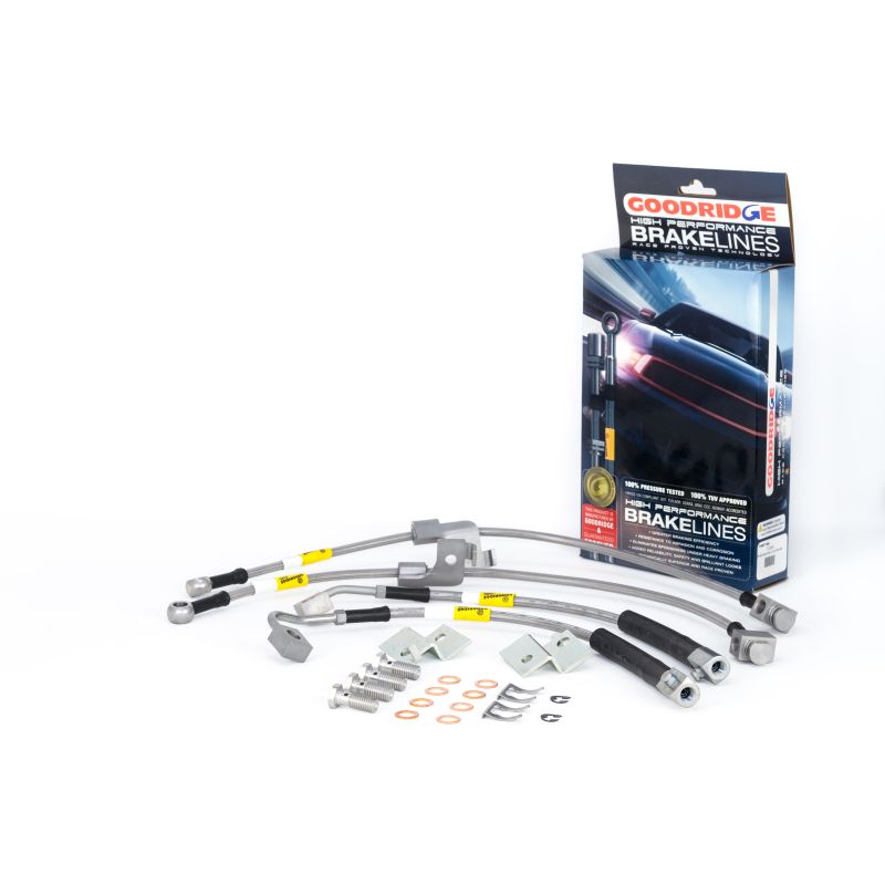 Goodridge 2015 Ford Mustang All Models G-Stop Stainless Steel Brake Lines