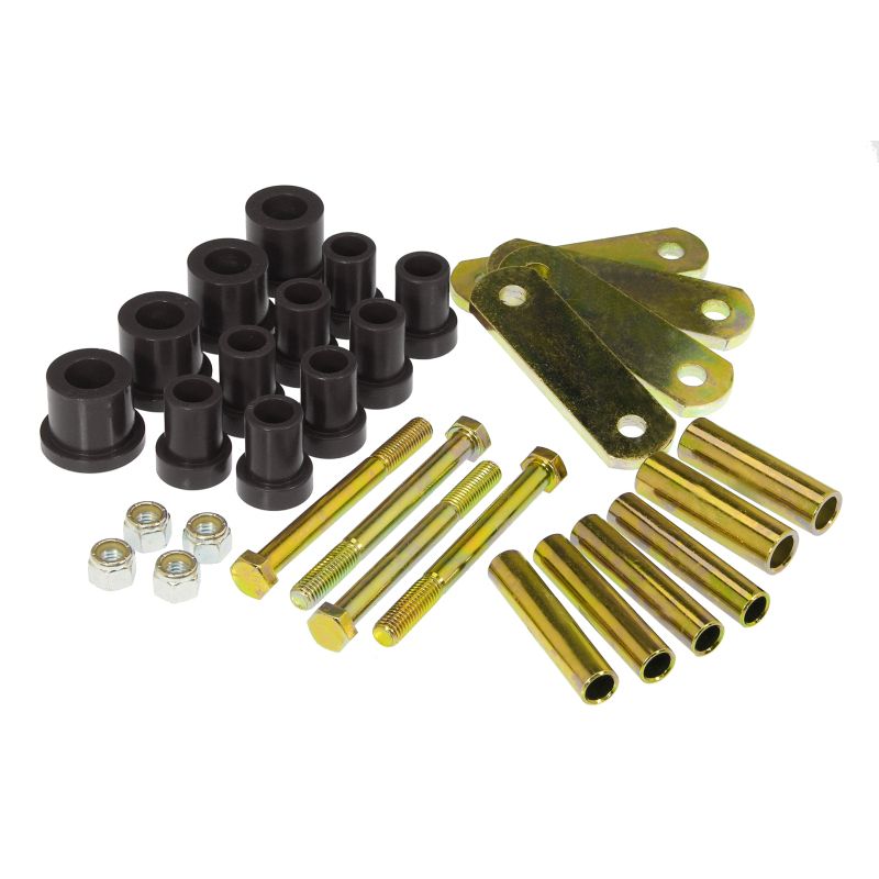 Prothane 4-1011-BL 60-74 Chrysler B & E Body HD Spring & Shackles Bushings - Black