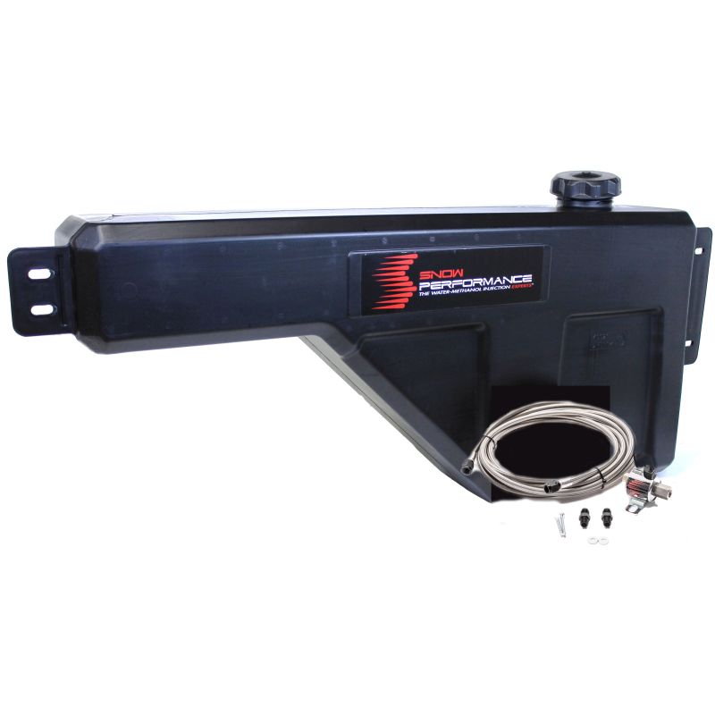 Snow Performance Water Tank Upgrade 10gal (w/Braided SS Line/Brackets/Solenoid/4AN Fittings)
