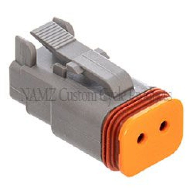 NAMZ DP-2G Deutsch DT Series 2-Wire Plug & Wedgelock - Grey (Repl HD 72132-94GY)