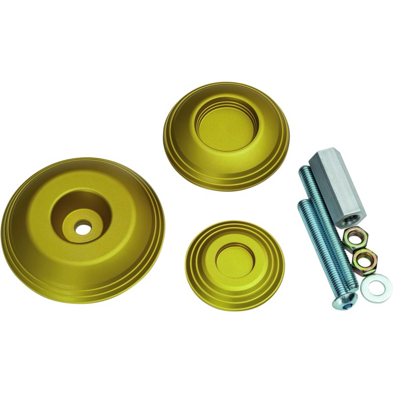 Kuryakyn 3802 Lodestar Rear Axle Sliders-BMW-Gold