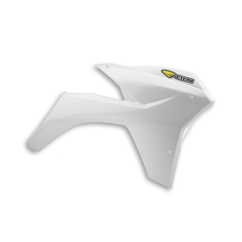 Cycra 1CYC-1896-42 11-13 KTM 125-500 SX/XC/SX-F/XC-F/XC-W/XCF-W/EXC-F Powerflow Radiator Shrouds - White