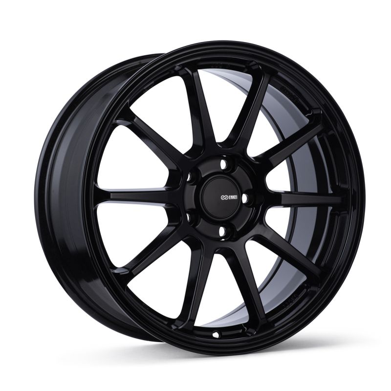 Enkei 536-670-8045BK PX-10 16x7 5x100 45mm Offset 72.6mm Bore Gloss Black Wheel