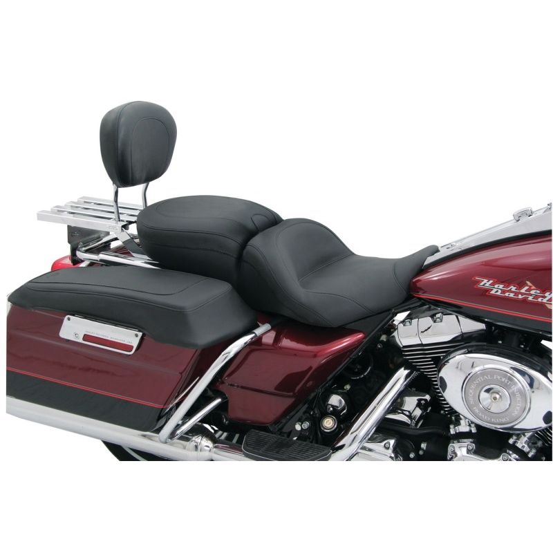 Mustang Motorcycle 79071 Mustang 97-21 Harley Touring Sissy Bar Pad (12 inch x 9 inch) - Black