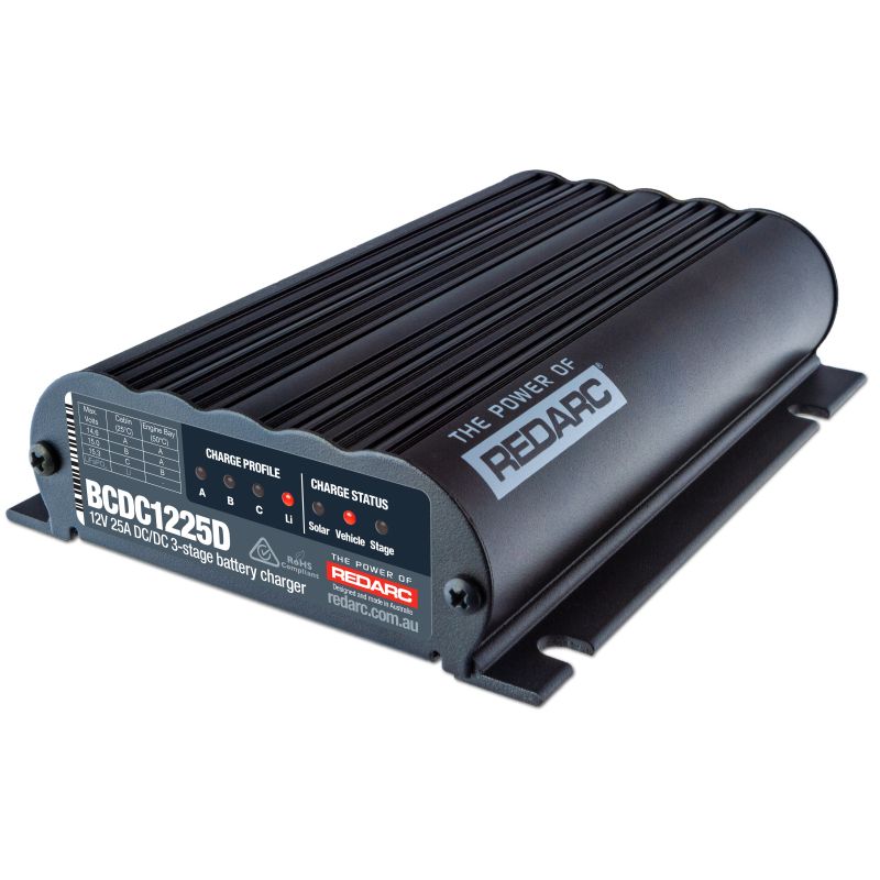 REDARC BCDC1225D DC/DC Dual Input In-Vehicle Battery Charger - 12V 25A