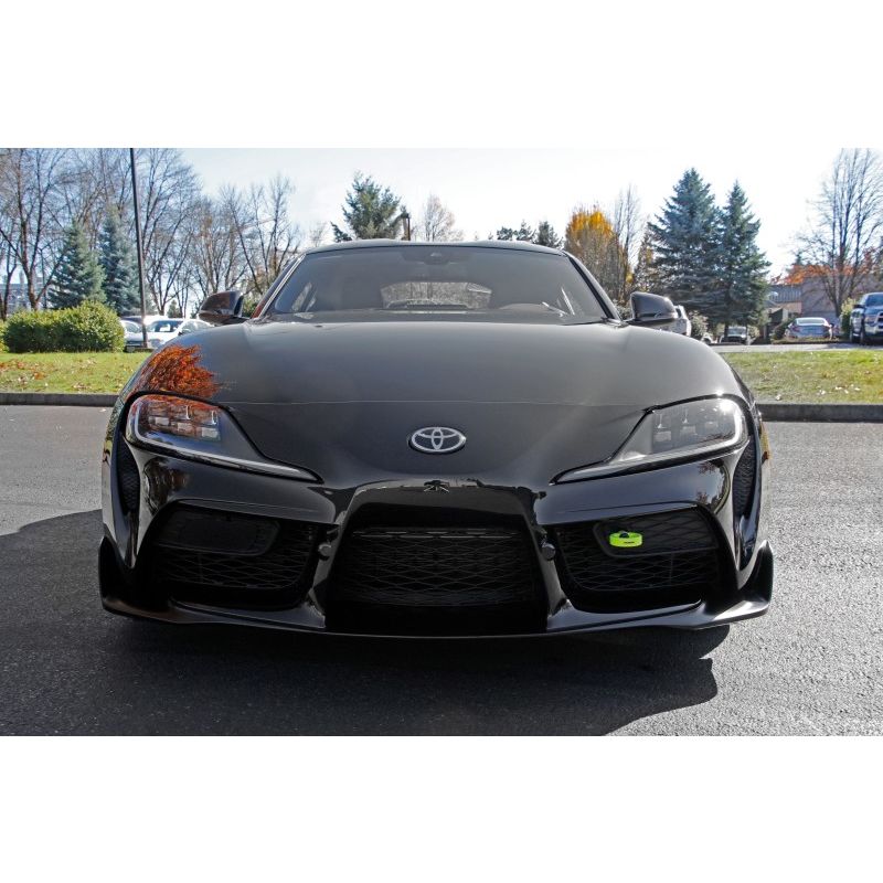 Perrin 2020 Toyota Supra Tow Hook Kit (Front) - Neon Yellow