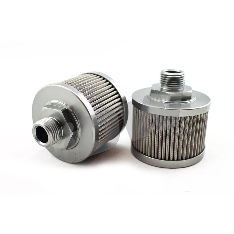 DeatschWerks Stainless Steel 8AN 100 Micron Universal Fuel Pump Pre-Filter