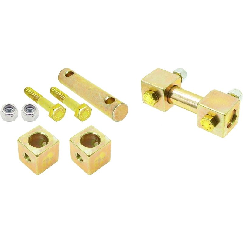 RockJock TJ/LJ/XJ/MJ Shock Bar Pin Eliminator Kit Front Pair