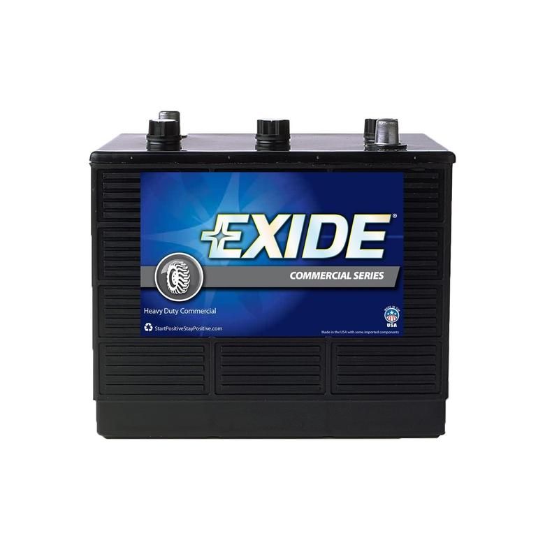 EXIDE BATTERY 2 HD/ Commercial 6V GRP:2 CCA:625 AH:77 RC:150 FLOODED Term:A