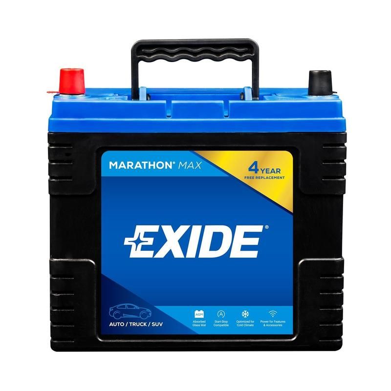 EXIDE BATTERY MX51JIS Marathon Max GRP:S46B24R CCA:410 AH:41 RC:75 AGM