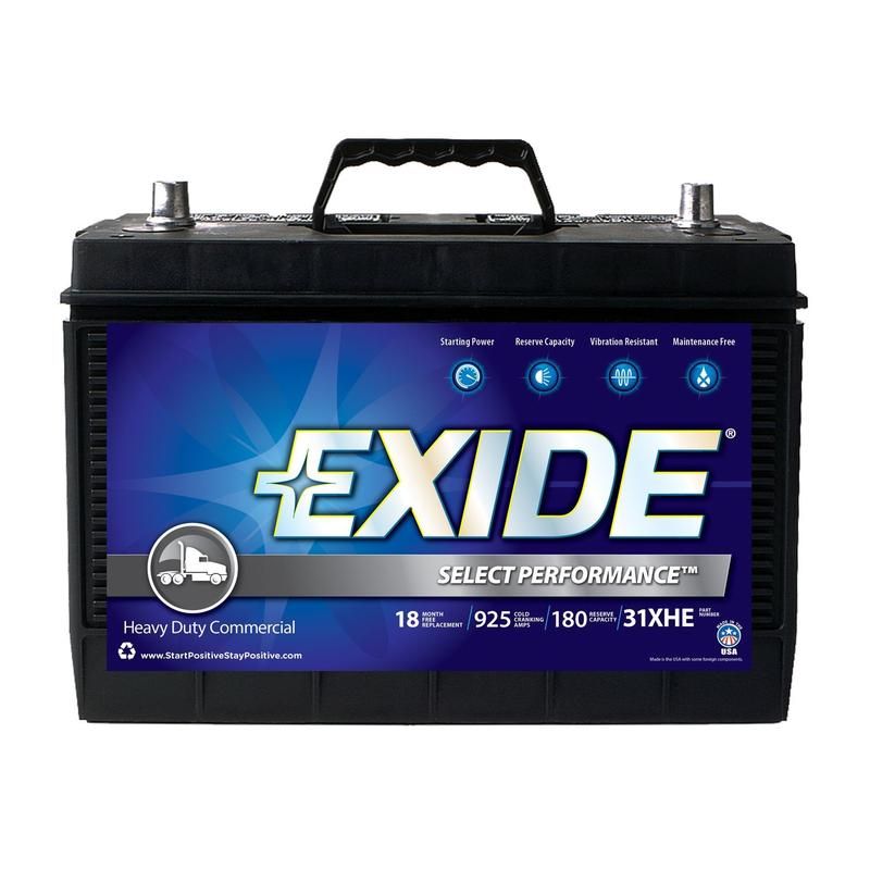 EXIDE BATTERY S31XHE Sprinter GRP:31 CCA:950 AH:92 RC:180 FLOODED Term:A