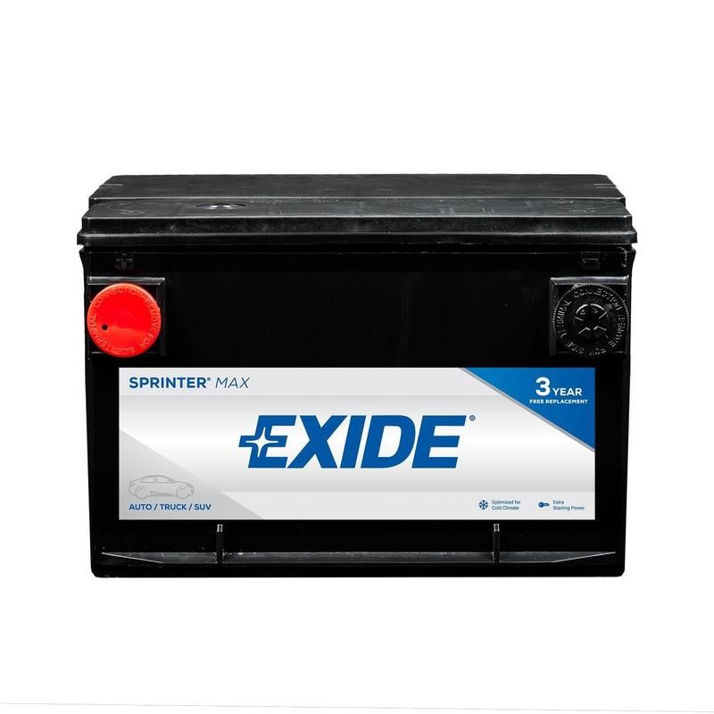 EXIDE BATTERY SX101 Sprinter Max GRP:101 CCA:540 AH:67 RC:115 FLOODED
