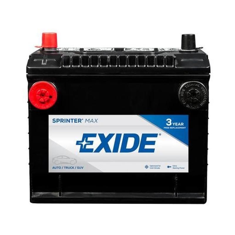 EXIDE BATTERY SX75DT Sprinter Max (D/T) GRP:75/86 CCA:700 AH:54 RC:100 FLOODED