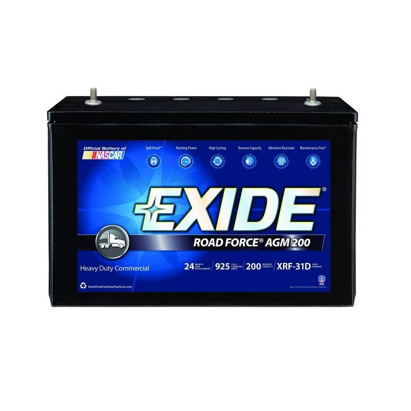 EXIDE BATTERY XRF-31D Roadforce GRP:31 CCA:950 AH:100 RC:200 AGM Term:T