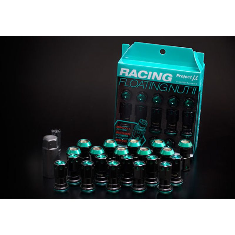 Project Mu Racing Floating Lug Nut II M12 x 1.5 - Black