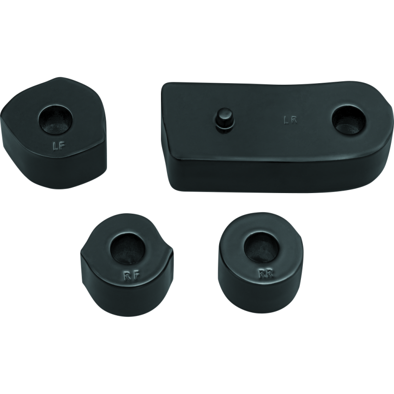 Kuryakyn 7508 Driver Floorboard Spacers 18-Up Softail Models Gloss Black