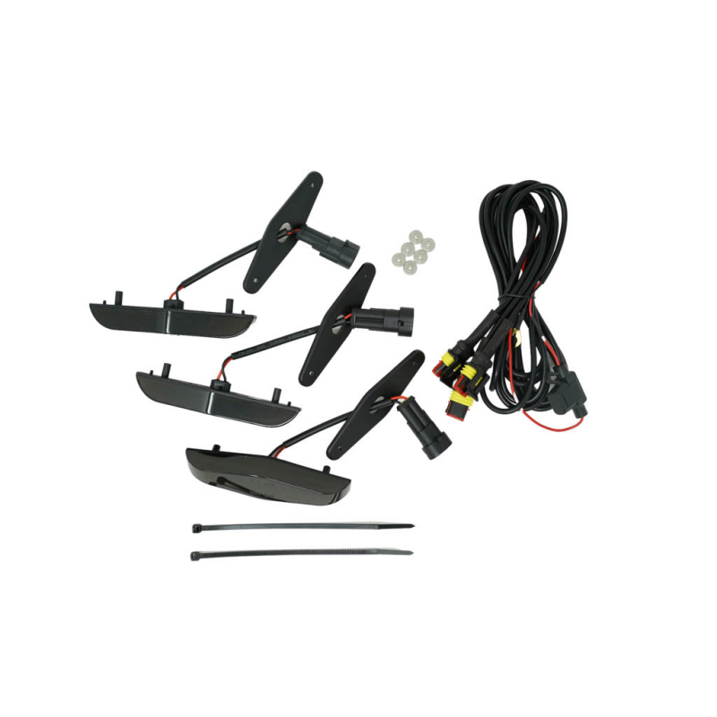 Cali Raised LED CR3686 Cali Raised 14-24 Toyota 4Runner Grille Raptor LED Light Kit - Smoked / With Add A Fuse