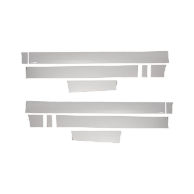 Putco 9751445 15-20 Ford F-150 Super Crew 6.5ft Short Box (4.25in Tall - 12pcs) SS Rocker Panels