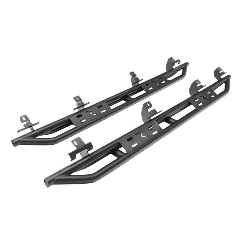 Rampage 88736 20-22 Jeep Gladiator SRS Sidebar Rock Crawler Steps - Black