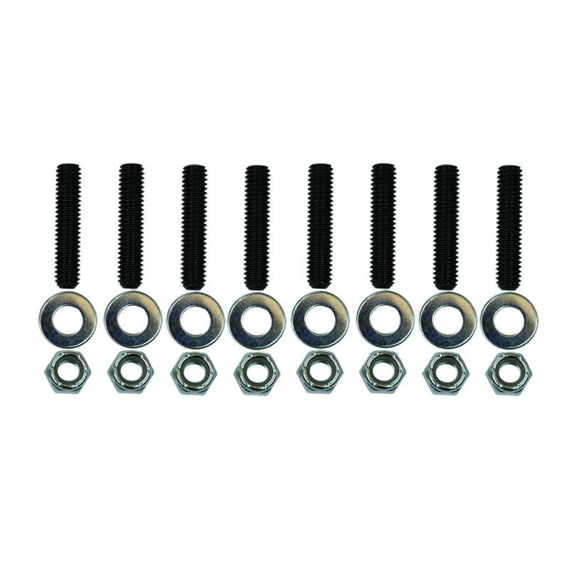 Moroso 38850 Pontiac Valve Cover Stud Kit w/ Broached Studs/Washers/Nylock Nuts