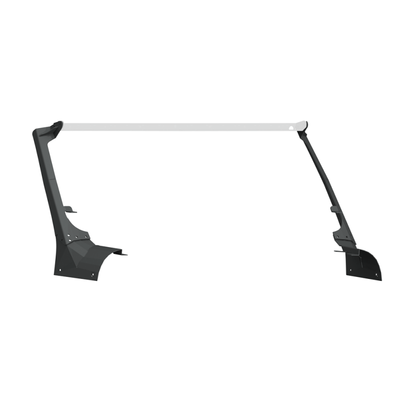 Road Armor 518LMP1B 18-20 Jeep Wrangler JL Stealth A-Pillar Light Mounts 51.5in w/Lower Mount - Tex Blk