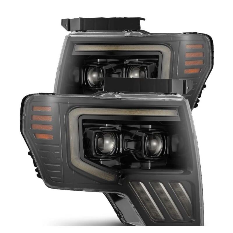AlphaRex 880483 09-14 Ford F-150 PRO-Series Projector Headlights Black w/Activation Light Seq Signal SB DRL