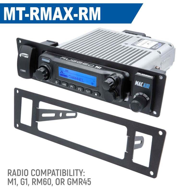Rugged Radios MT-RMAX-25 Yamaha Wolverine RMAX Mount - Mobile Radio and Rocker Switches GMR25 / ABM25 / RM-25WP