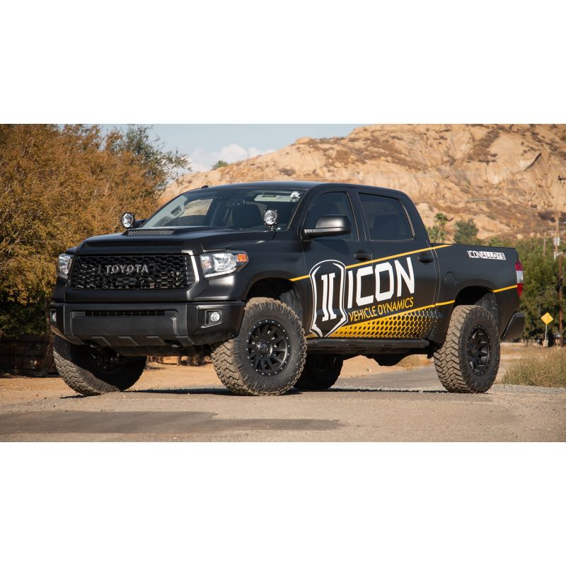 ICON 2018905560SB Compression 18x9 5x150 25mm Offset 6in BS Satin Black Wheel