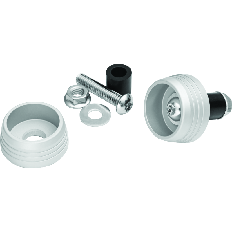 Kuryakyn 3807 Lodestar Axle Sliders Silver