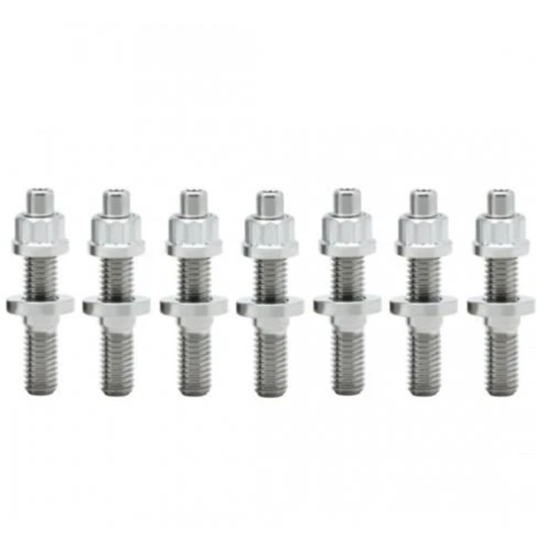 BLOX Racing SUS303 Stainless Steel Exhaust Manifold Stud Kit M8 x 1.25mm 45mm in Length - 7-piece