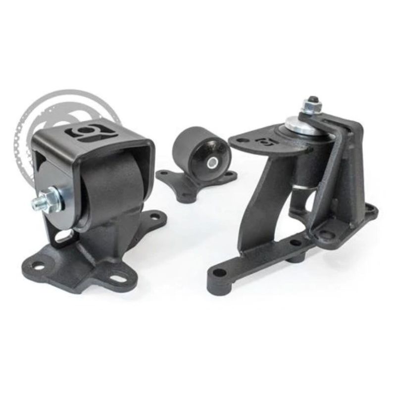Innovative 88-91 Prelude H-Series Black Steel Mounts 75A Bushings